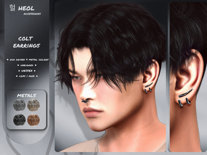 .HEOL Colt Earrings