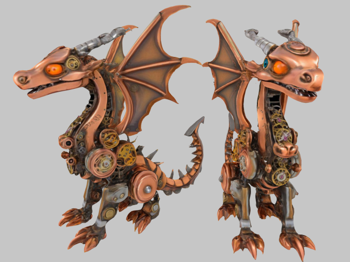 Steampunk Dragon FULL PERM