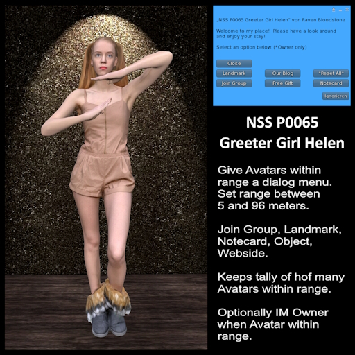 NSS P0065 Greeter Girl Helen