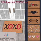 LD carpet rug rectangular xoxo set of 6