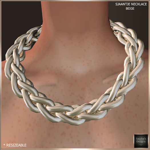 SAS - Sjaantje Beige Necklace