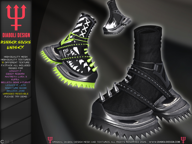 DIABOLI DESIGN - RUNNER SOCKS UNISEX