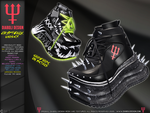 DEMO - DIABOLI DESIGN - CRYPTWALK UNISEX