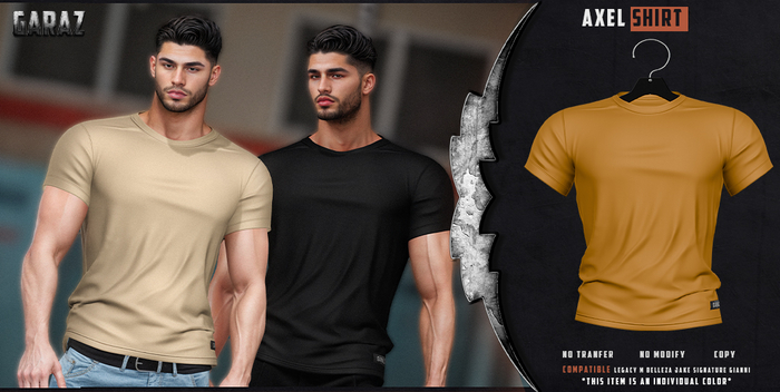 GARAZ // Axel T-Shirt - Golden Yellow - Add to Unpack