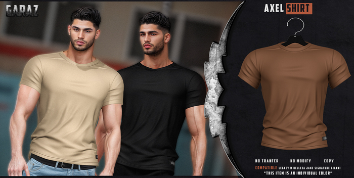 GARAZ // Axel T-Shirt - Burnt Umber - Add to Unpack