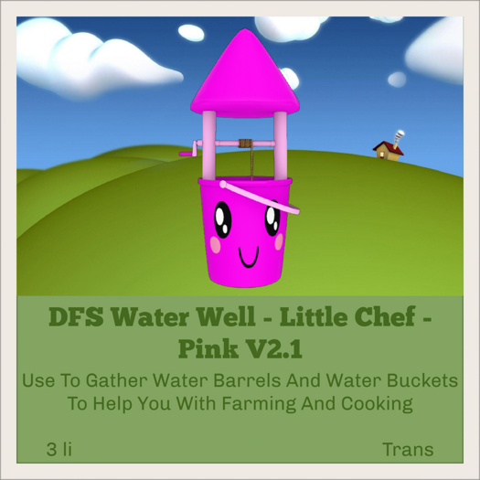 DFS Water Well - Little Chef - Pink V2.1