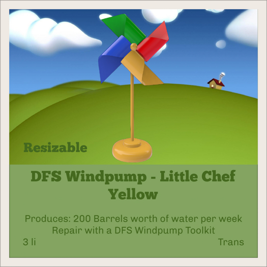 DFS Windpump - Little Chef - Yellow (10080/10080)