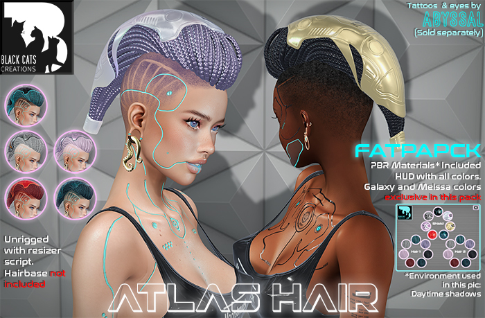 [BCC] Atlas Hair - FATPACK  - ADD ME