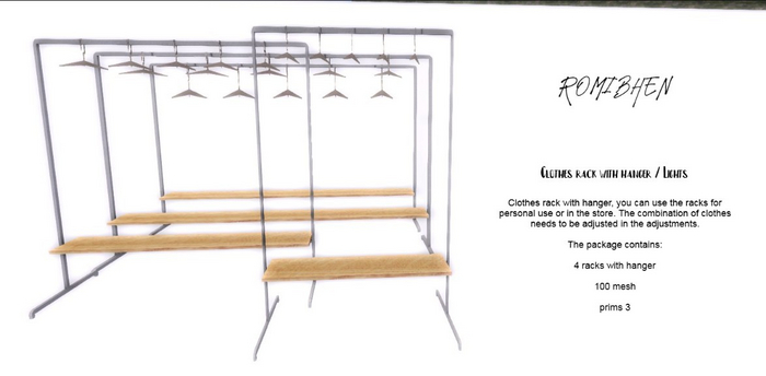 ROMIBHEN - Clothes rack with hanger / Lights