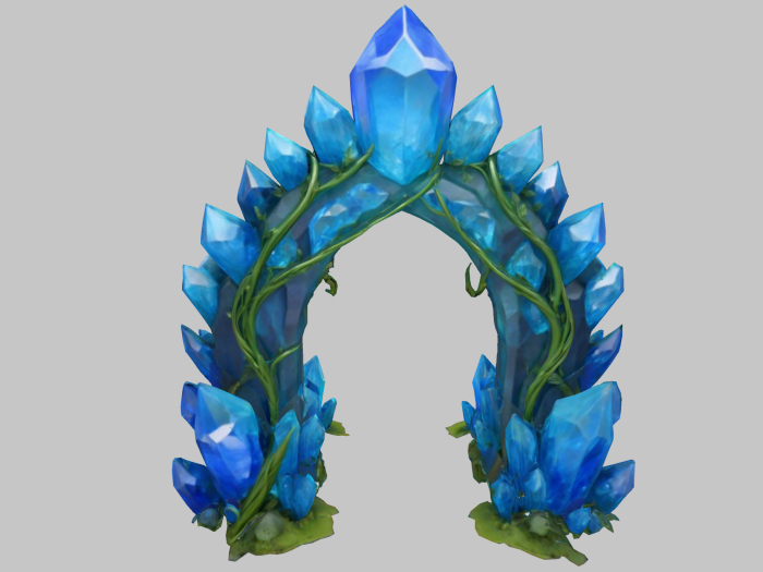 Crystal Blue Vine Arch FULL PERM