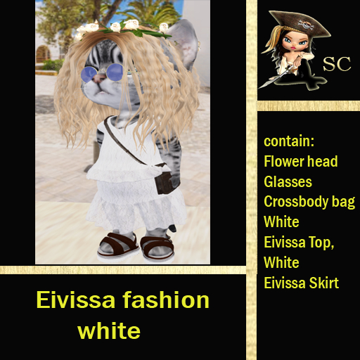 White Eivissa outfit