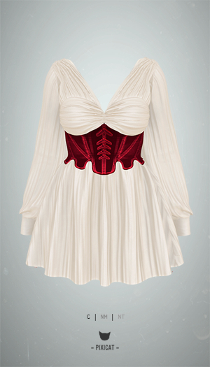 -Pixicat- Cicci Dress (VelvetRed)