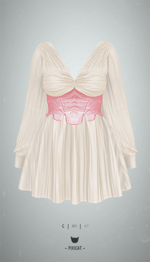 -Pixicat- Cicci Dress (HeartPink)