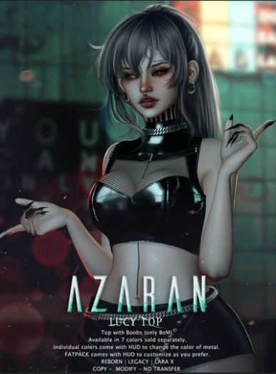 AZARAN - LUCY TOP - PURPLE.