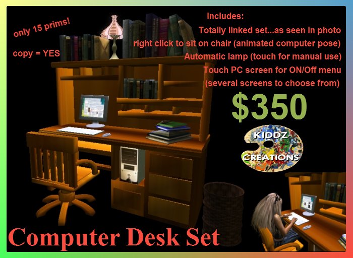Computer Desk Set