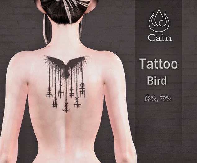 Cain - Bird tattoo
