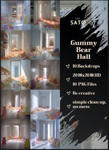 SATO - Gummy Bear backdrops (UNPACK)
