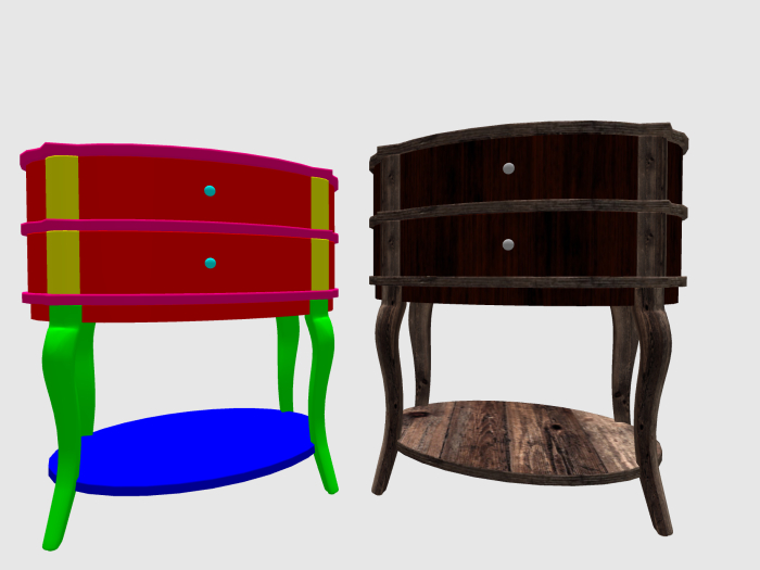Wood End Table FULL PERM