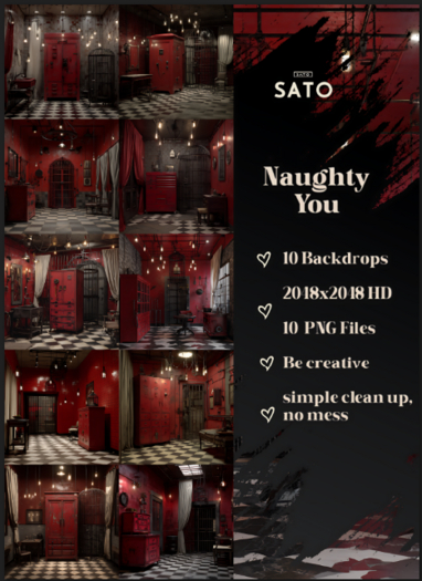 SATO - Naughty You backdrops (UNPACK)