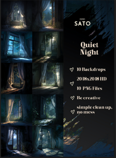 SATO - Quiet Night backdrops (UNPACK)