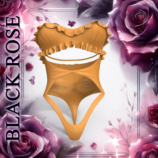 Orange Ruffle Swimwear Reborn