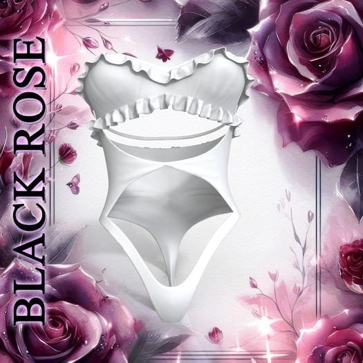 White Ruffle Swimwear Reborn
