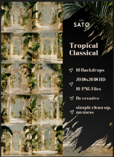 SATO - Tropical Classical backdrops (UNPACK)