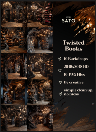 SATO - Twisted Books backdrops (UNPACK)