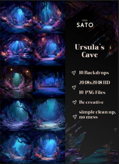 SATO - Ursula`s Cave backdrops (UNPACK)