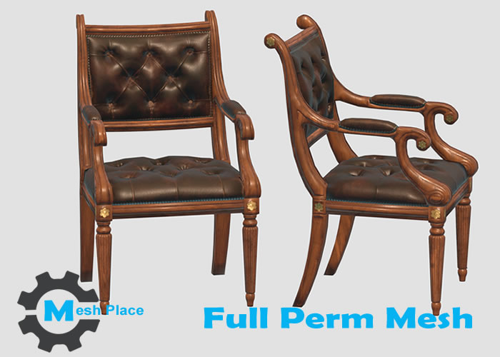 Mesh Place Ornate PBR Dining Chair Full Perm