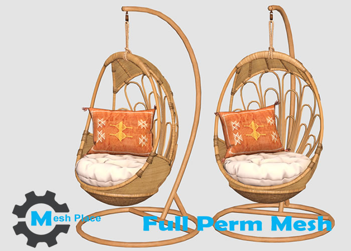 Mesh Place Outdoor Hanging Chair Full Perm