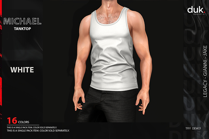 [DUK] - Michael Tanktop //  - White - Wear