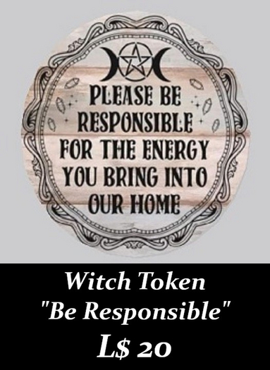 Token-Witch-Be Responsible