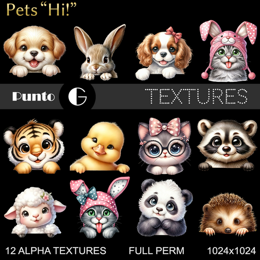 Full Perm Textures - Pets "Hi!"