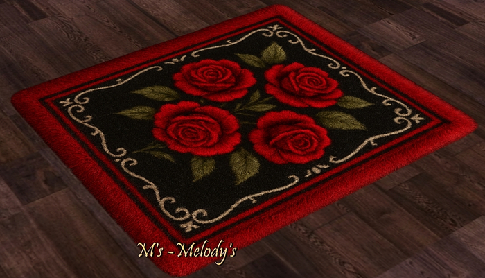 M's - Carpet /rug/ - Red Roses of the Alhambra