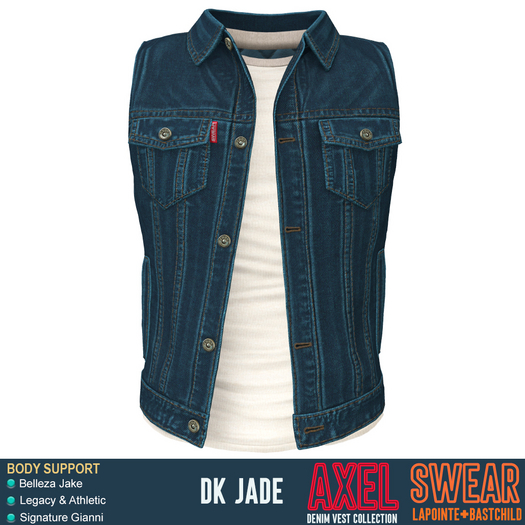 Denim Vest - Axel - DK JADE
