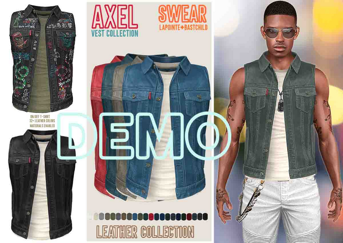 Leather Vest - Axel FATPACK DEMO