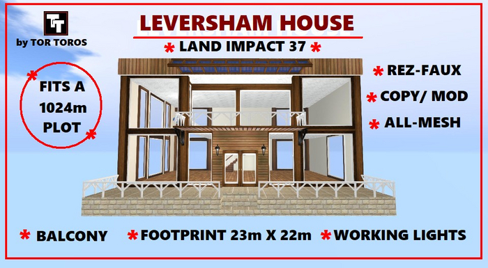 Rez-Faux  LEVERSHAM  HOUSE 37Li (Boxed)