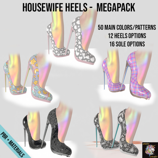 Angry Unicorn - Housewife Heels - Megapack