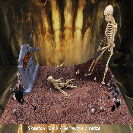 Skeleton Tomb / halloween  Box