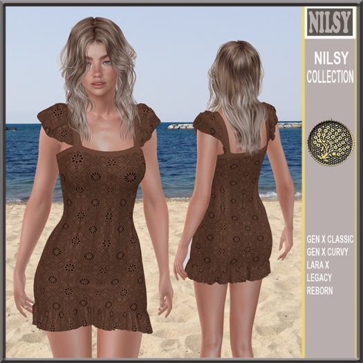 BRODERIE BEACH DRESS