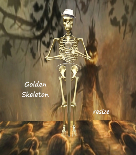 Golden Skeleton Box
