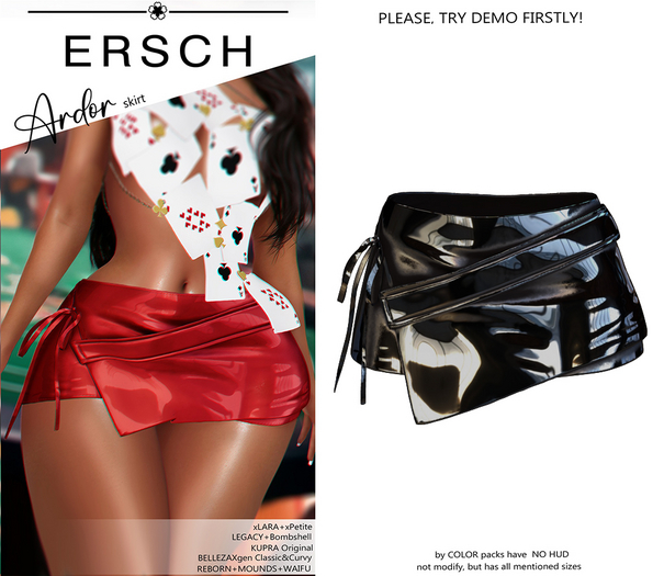 ERSCH - Ardor skirt -latex-