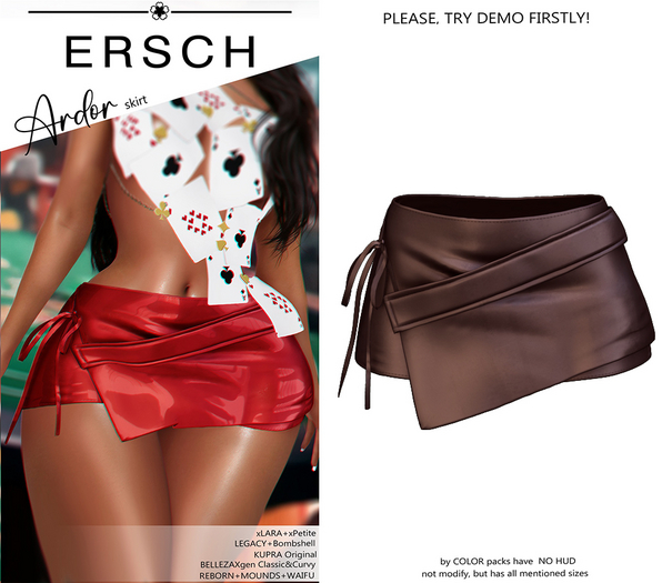 ERSCH - Ardor skirt -choco-