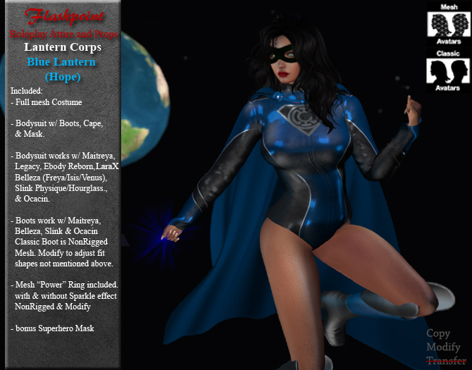 Blue Lantern Costume