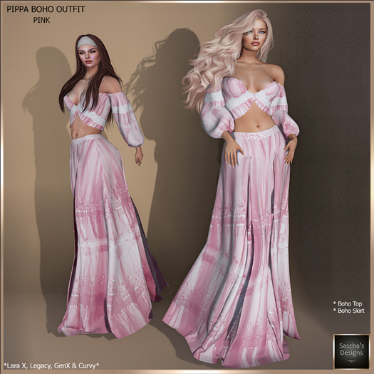 SAS - Pippa Pink Boho Outfit (LaraX & MB)