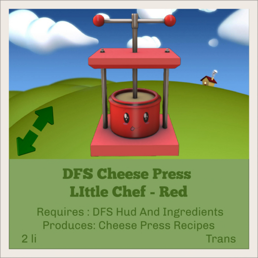 DFS Cheese Press - Little Chef - Red