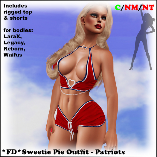 *FD* Sweetie Pie Outfit [Boxed] Patriots