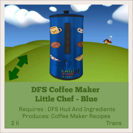 DFS Coffee Maker - Little Chef - Blue