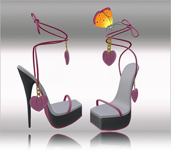 DEMO Heels with Straps & Heart,LaraX,Legacy,Reborn